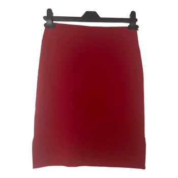 Red pencil skirt