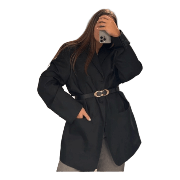 Black oversized blazer