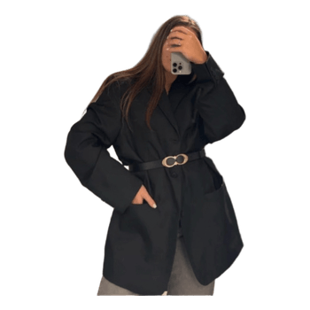 Black oversized blazer