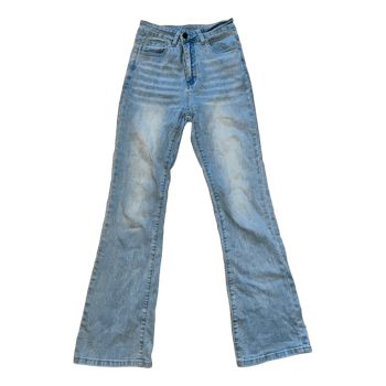 Light blue flared jeans