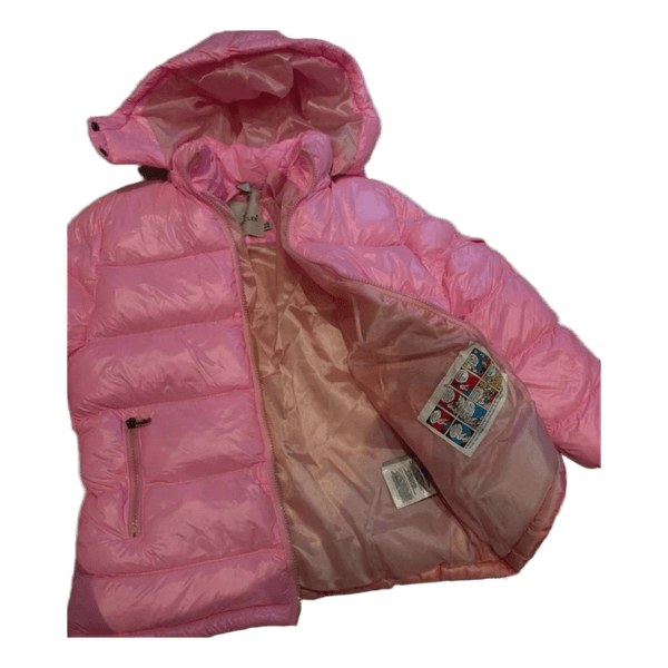 Pink puffer jacket