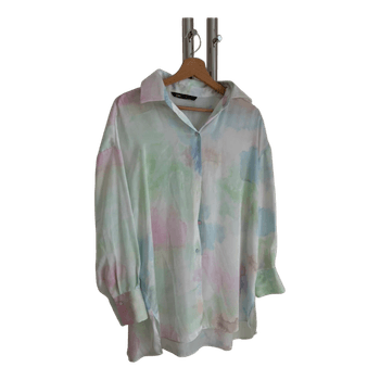 Zara watercolor print shirt