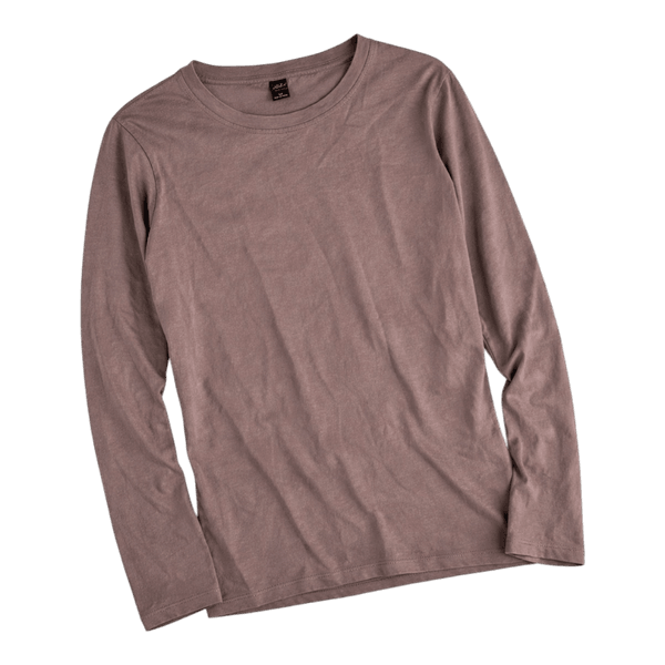 Brown Lightweight Long Sleeve Top