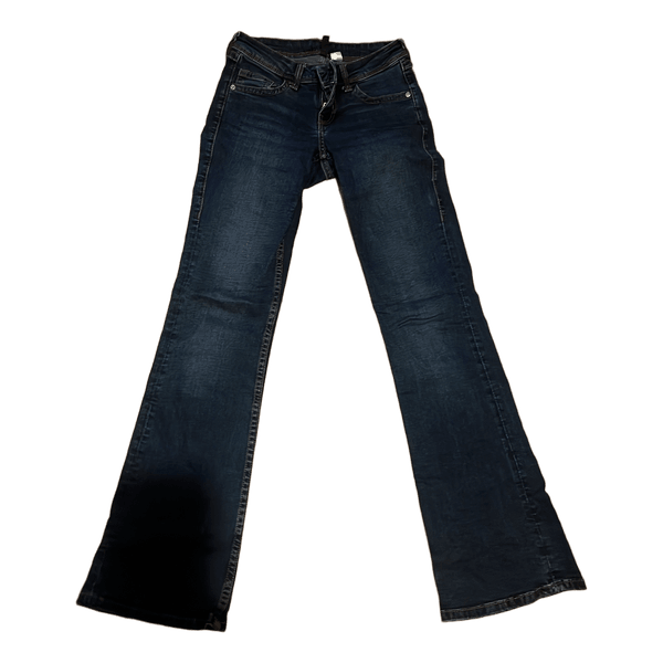 Mørkeblå bootcut jeans