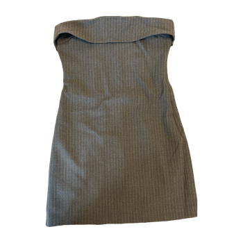 Grey Striped Dress