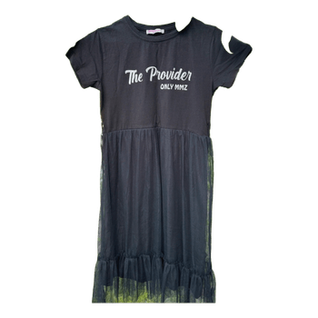 Black tulle casual dress