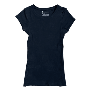 Black ribbed t-shirt