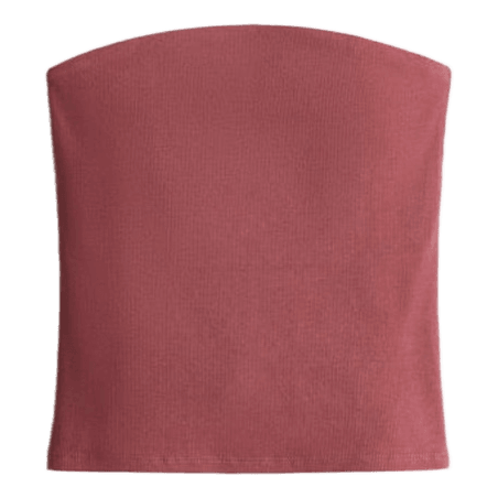 Lyserød strapless top