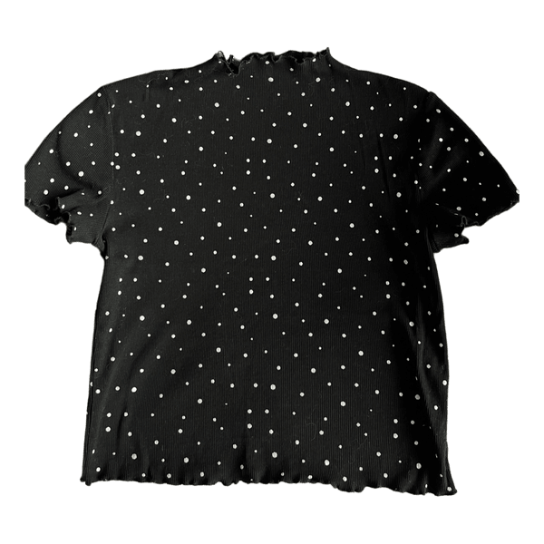 Black polka dot t-shirt