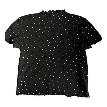 Black polka dot t-shirt