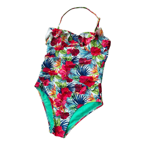 Tropical print swimsuit