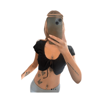 Black cropped top