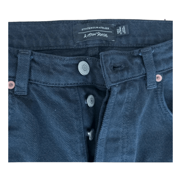 Black denim jeans