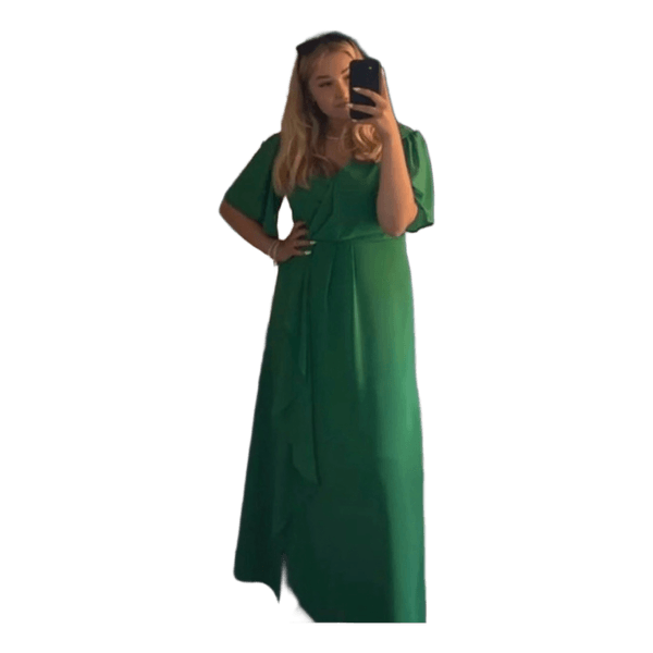 Green maxi dress