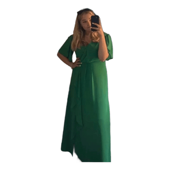 Green maxi dress