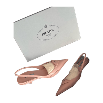 Prada kitten heel sling-backs 