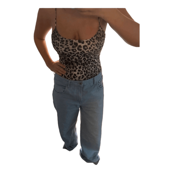 Leopardmønstret top