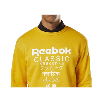 Yellow Reebok Classic sweatshirt M