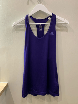 Adidas Tank Top Shirt Womens Small Purple Active Running Work Out