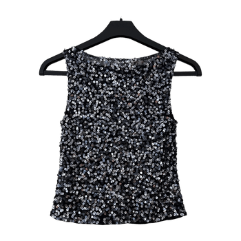 Vera Mont Evening Sequin Top