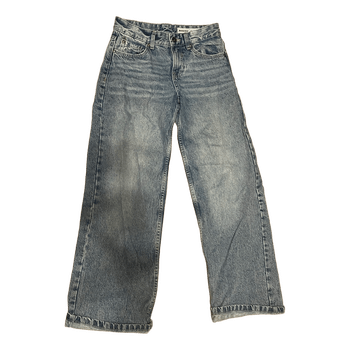 Blue wide leg jeans