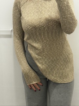 Beige textured sweater