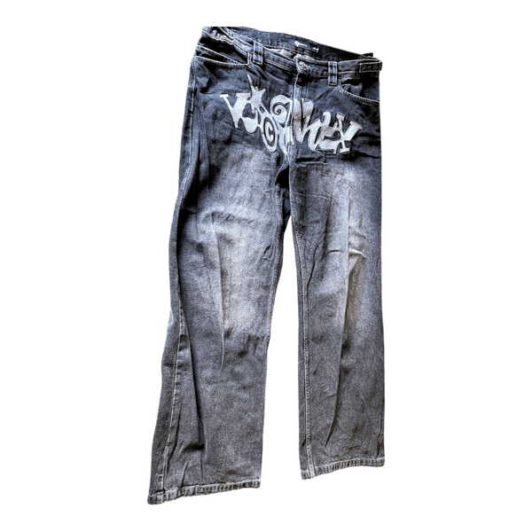 Vicinity black graphic jeans