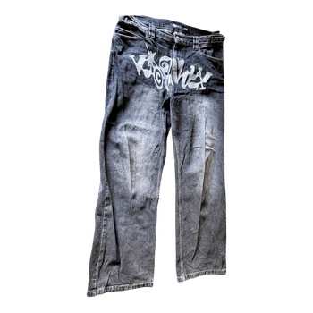 Vicinity black graphic jeans