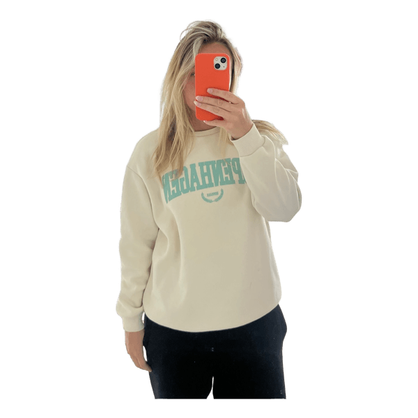 Beige Copenhagen print sweatshirt