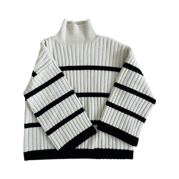 Raidallinen villapooloneule