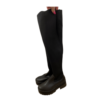 Knee-high platform boots
