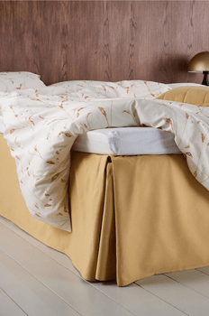 Yellow bed skirt 45 cm