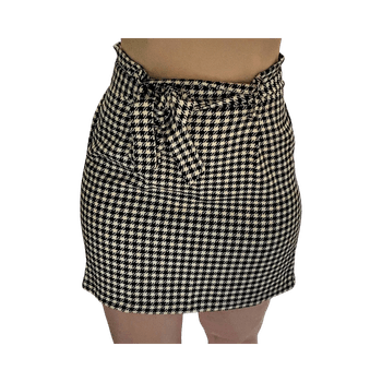 Houndstooth kuviollinen hame