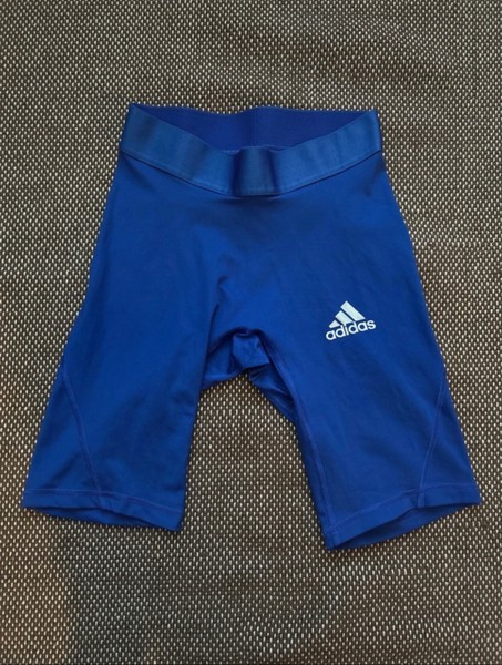 Adidas blue compression shorts