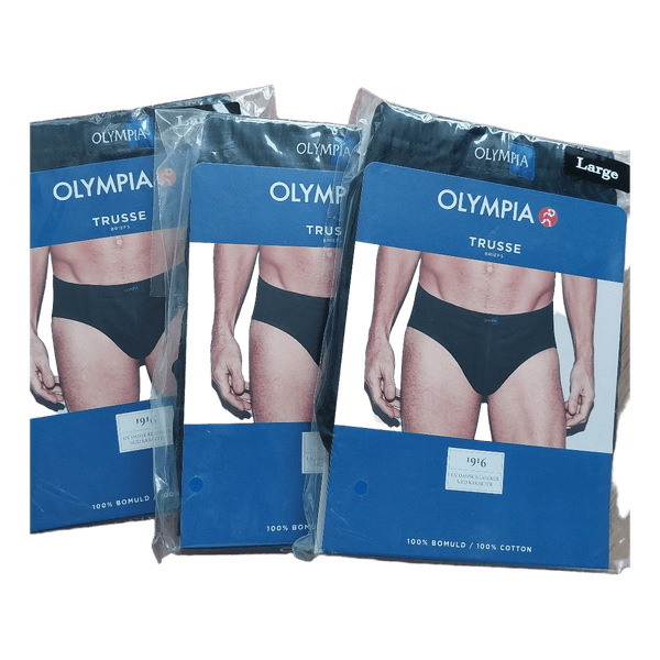 Olympia sorte bomuldstrusser 3-pak
