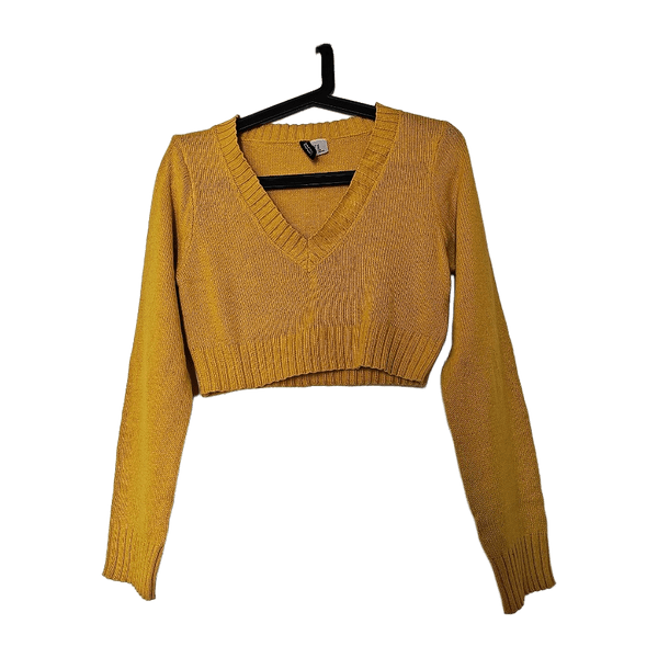 H&M V-necked cropped jumper