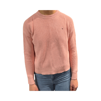 Pink ribbed sweater