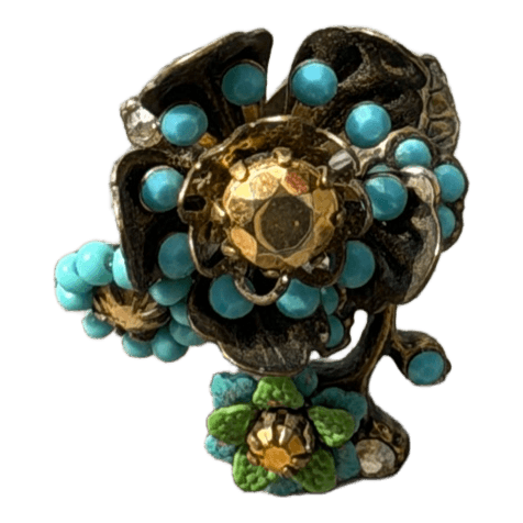 Michal Negrin Floral statement ring