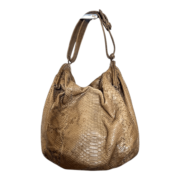 Bottega Veneta Duette Python Hobo Bag