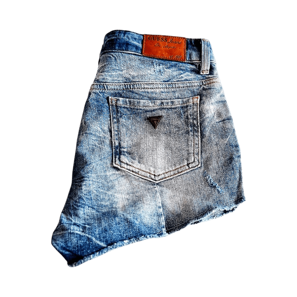 Guess low-rise denim mini shorts