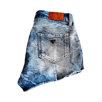 Guess low-rise denim mini shorts
