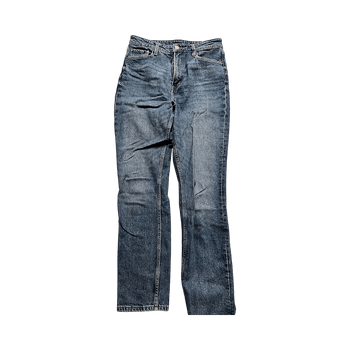Blue slim straight jeans