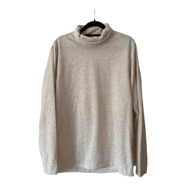 Beige long-sleeved top
