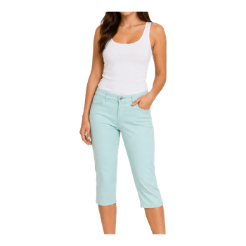 Mint green capri trousers