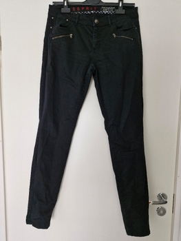 Matalavyötäröiset mustat slim fit housut