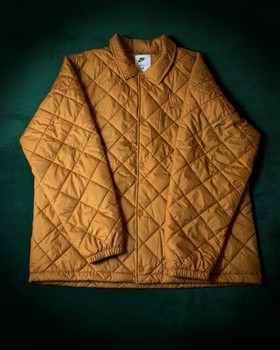 Mustard quilted Nike jacket