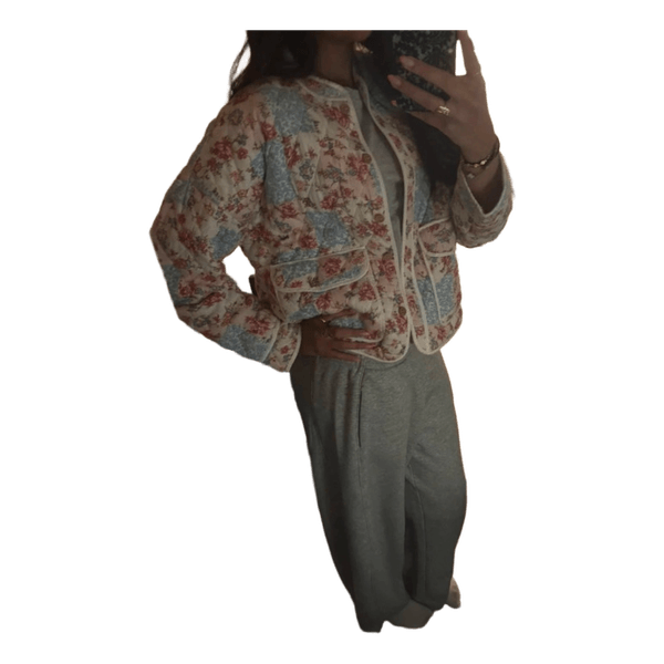Blomstret jakke
