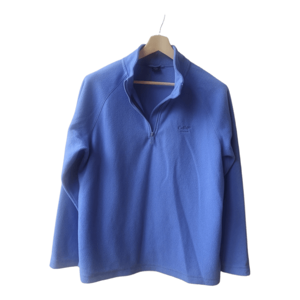 Blue fleece quarter zip