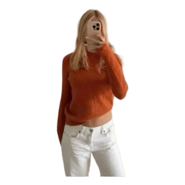Orange pieces sweater