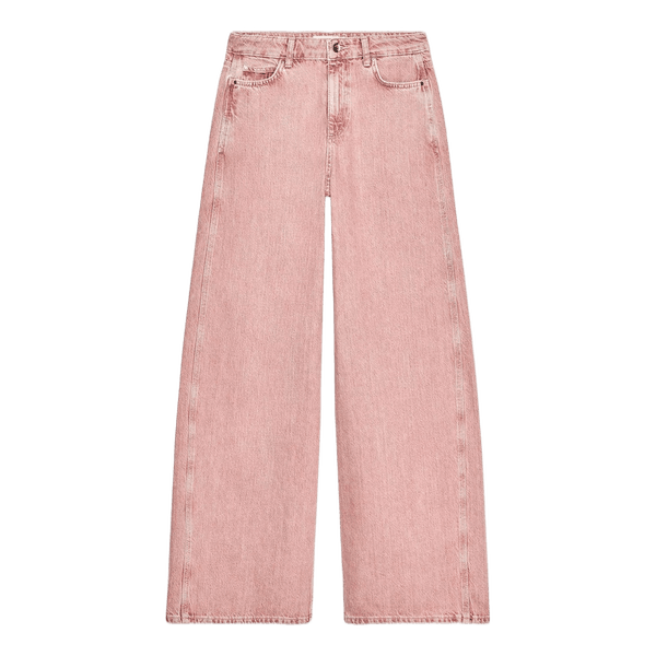 Lyserøde wide-leg jeans